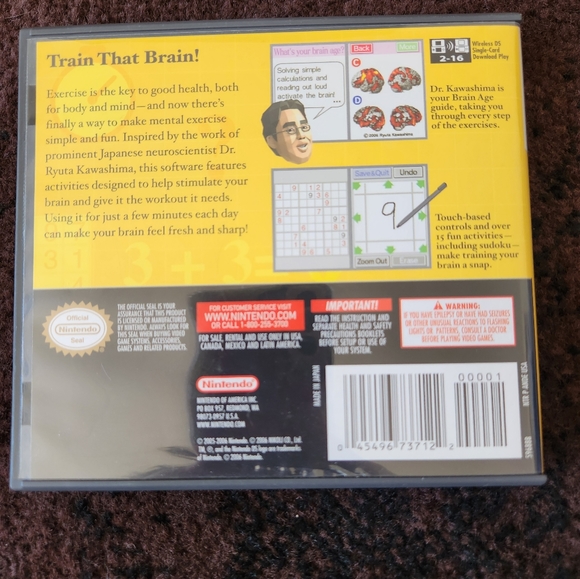Nintendo DS Brain Age Video Game - Picture 3 of 3